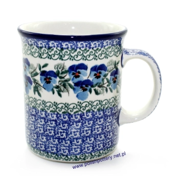 Kubek prosty 0,4L II Gatunek dek. 2273X Niebieskie Bratki
